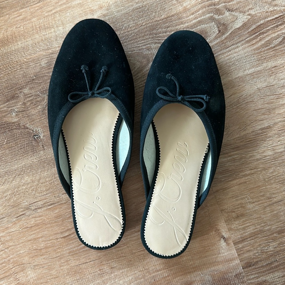 Jcrew Ballet Mules Suede